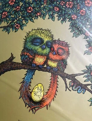 MARQ SPUSTA Two Birds & Their Egg CHLOROPHYLL 全尺寸 S/# LE 艺术印刷海报 — 第 1/4 张图片