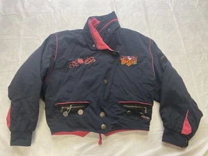 Bogner of Bavaria Girls Size 6 Embroidered Ski Jacket Snow Eagle Floral Print - Picture 1 of 9