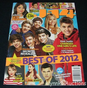 J-14 Magazine December 2012 One Direction Twilight Justin Bieber Selena - Picture 1 of 5