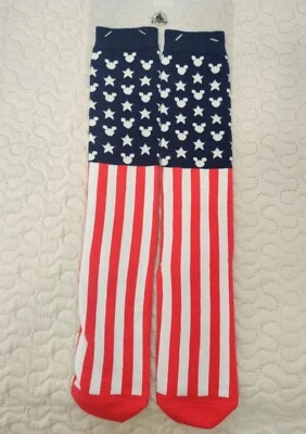 Calcetines hasta la rodilla Disney Love The USA nuevos con etiquetas talla adulto Foto 1 de 2