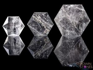 ESAGONO PRISMA CRISTALLO QUARZO - Geometria sacra pietre metafisiche curative E0127 - Foto 1 di 10