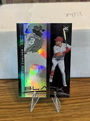 2021 Dylan Carlson Rookie Rc Black Panini Chronicles Foil Refractor  - Image 1 of 2