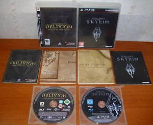 The Elder Scrolls (IV Oblivion GOTY + V Skyrim) PlayStation PS3, Ver. Spanish - Picture 1 of 3