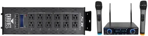 Chauvet PRO-D6 6 Ch 20A DMX-512 Dimmer Switch Pack+Dual Wireless UHF Mics - Picture 1 of 12