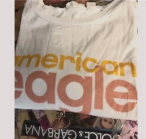 American Eagle logo long sleeved tee; size M - Picture 1 of 3