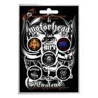 Motorhead badge pack England band logo albums Nue offiziell 5 x Pin Button Size