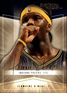 2004-05 Skybox Autographics Insignia Basketball Card #24 Jermaine O'Neal /150