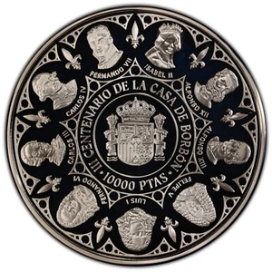 1999 Spain Silver 2000 Pesetas Alfonso XIII PCGs PR68DCAM RGUTH035 - Picture 1 of 4