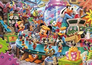 108 Piece Jigsaw Puzzle Disney Mickey Toy Factory (18.2x25.7cm) - Picture 1 of 3
