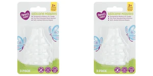 6-PK Parent's Choice Medium Flow Silicone Nipples Vented 3+ Months SAME-DAY SHIP - Picture 1 of 5