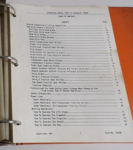 Koehring 305-1A Crawler Crane Owner Operator & Maintenance Manual - Picture 1 of 7
