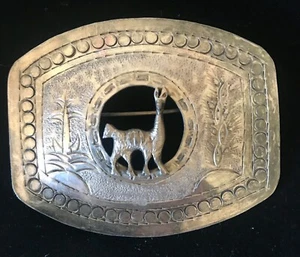   ANTIQUE HAND MADE STERLING SILVER STAMPED 925 BROOCH - Picture 1 of 3