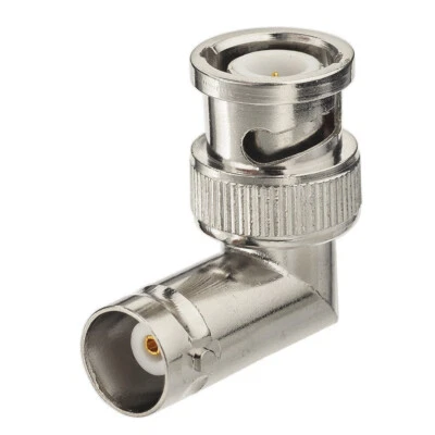 BNC Right Angle Adapter, BNC Male to BNC Female Jack Elbow RF Adapter Connector - Image 1 of 3