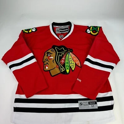 Camisa Chicago Blackhawks Katsarki Talla M Reebok Premier Jersey SCF Roja Foto 1 de 4