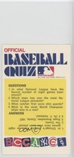1972 Fleer Official Baseball Quiz Cards Laughlin Baseball's Famous Feats #OFBQ.2