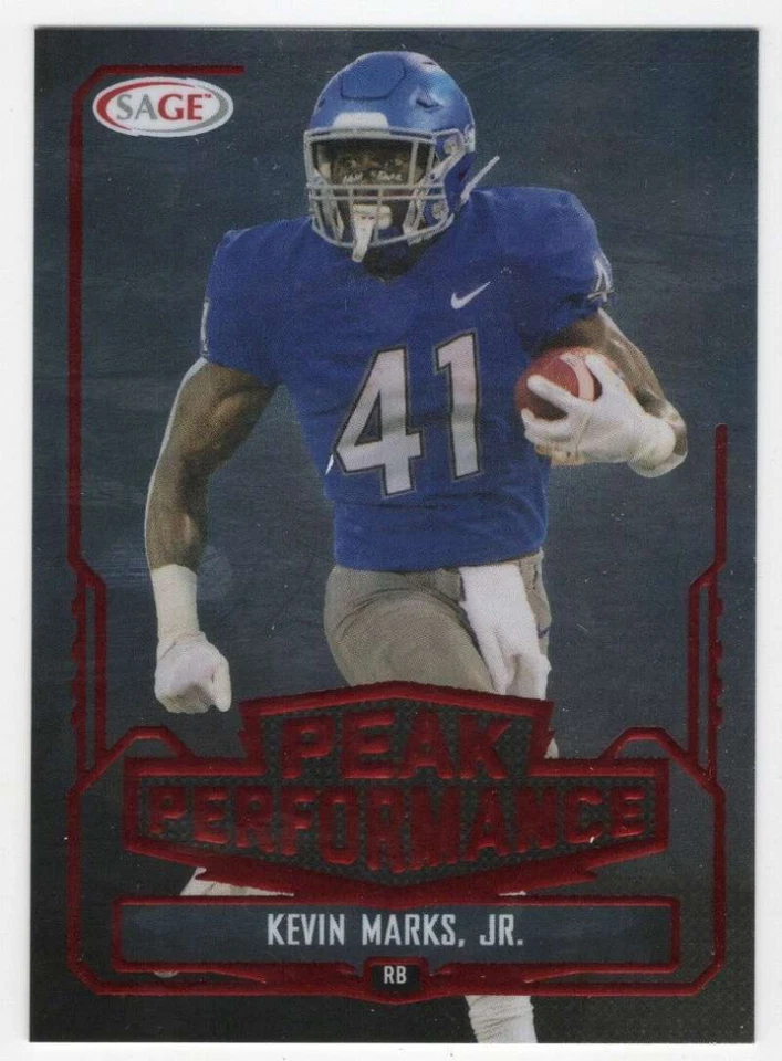 KEVIN MARKS JR RC 2022 Sage Low Series Peak Performance Red ROOKIE #PK- ID:32376 - Image 1 of 2