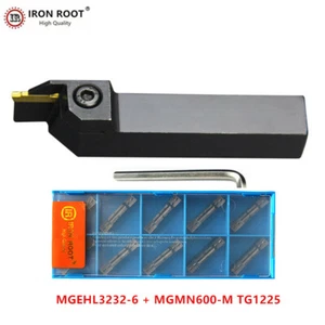 Portaherramientas 1P MGEHL3232-6 + Inserto de carburo CNC 10P MGMN600-M TG1225 para P.M.K - Imagen 1 de 5