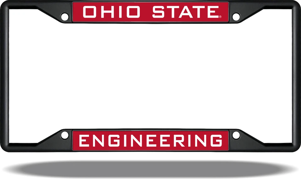 Рама для номерного знака Ohio State ENGINEERING черная - Изображение 1 из 1