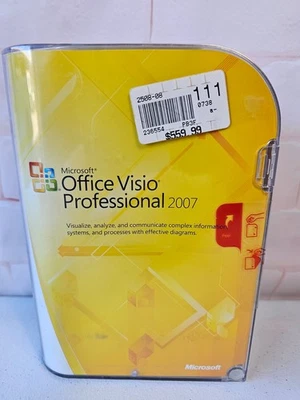 Microsoft Office Visio Professional 2007,SKU D87-02785,Full,Sealed Retail Box - Image 1 of 4