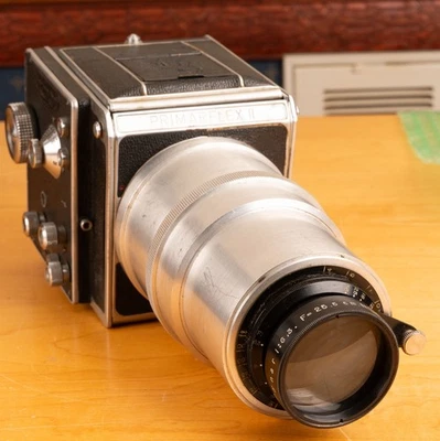 ¿Raro único? Lente Voigtlander Tele-Dynar 25,5 cm f6,3 para cámara Primarflex II Foto 1 de 4