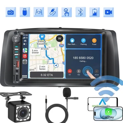 Para Toyota Corolla 2003-2008 7" Apple CarPlay GPS Coche Estéreo AM FM Bluetooth+CAM Foto 1 de 4