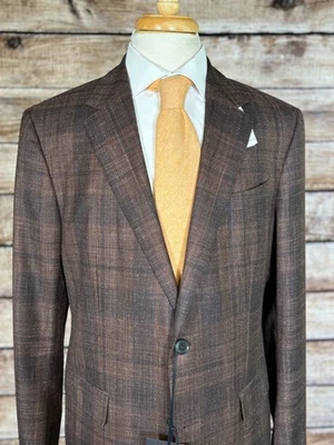 Blazer Ermenegildo Zegna Lana Cachemira Talla 44 (54 EUR) Lino Seda Natural Nuevo con Etiquetas Foto 1 de 4