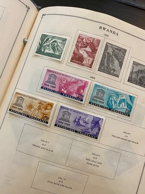 Worldwide Stamps Rwanda-Somalia Scott International Album M&U Read Desc L-1623 - Image 1 of 4
