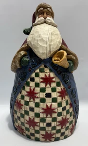 Jim Shore "Santa/Bell" Figurine #105534 2002 Heartwood Creek - Picture 1 of 8