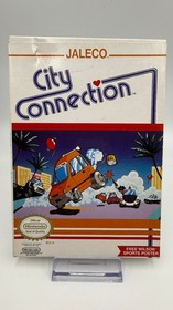 City Connection NES CIB Complete /w Reg & Promo Poster Racing