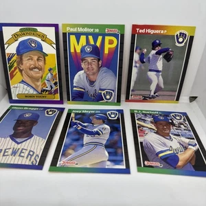 Milwaukee Brewers Team Set/6 Stück 1989 Donruss Molitor Yount R4 - Bild 1 von 8