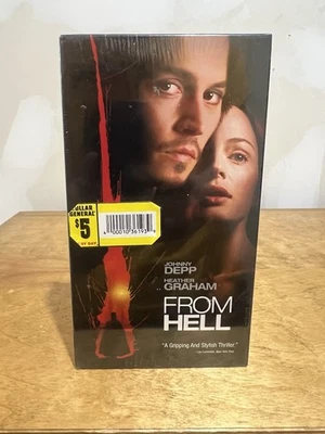 From Hell Sealed VHS 2005 20th Century Fox Late Release Johnny Depp WHITE TAPE Foto 1 de 4