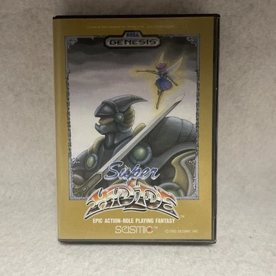 Super Hydlide (Sega Genesis, 1990) w/ Case & Manual - Tested & Working! - Image 1 of 4