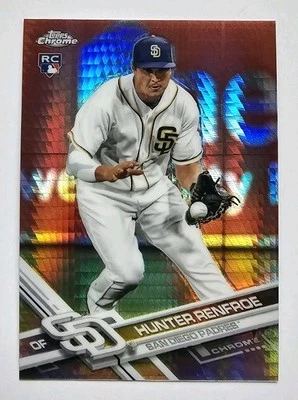 2017 Topps Chrome #18 Hunter Renfroe RC Prism Refractor Rookie - Image 1 of 2