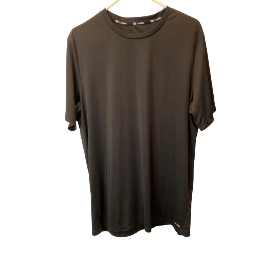 Camisa Kohl's DryTek Negra Manga Corta, Etiquetada 2XXL Alta, Se Ajusta Como 1XL Alto Foto 1 de 4