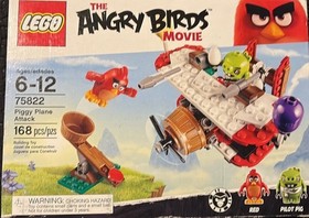 LEGO Piggy Plane Attack 75822 Angry Birds Movie 168 Pieces Ages 6-12