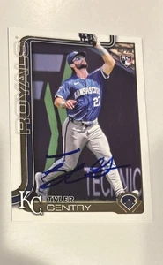 Carta Topps firmata Tyler Gentry 2025 autografata Royals - Foto 1 di 2
