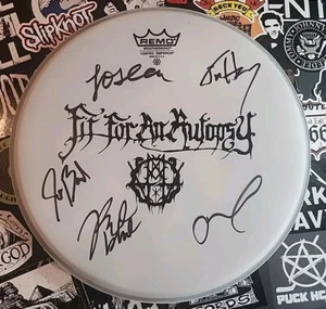 FIT FOR AN AUTOPSY Signed 12" Remo Drumhead by All! - Picture 1 of 1