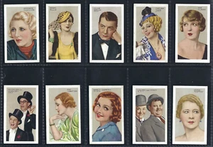 GALLAHER - STARS OF SCREEN & STAGE (GREEN) - FULL SET OF 48 CARDS - Picture 1 of 10