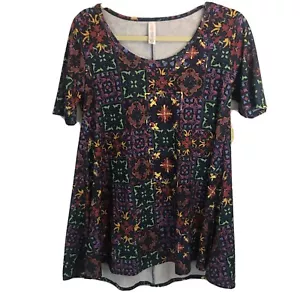 LuLaRoe perfetta t swing camicia top blusa motivo geometrico taglia XXS - Foto 1 di 6