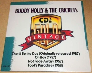 BUDDY HOLLY-THAT'LL BE THE DAY-VINTAGE 4-TRACK-3 INCH CD SINGLE - Picture 1 of 2