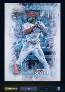 2024 Topps Bunt Digital Chrome Victor Scott RC Frozen Fractor /5 ** READ** - Picture 1 of 2