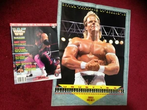Revista WWF WWE AGOSTO 1993 Bret Hart + Catálogo + Póster - Imagen 1 de 6