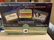 2022 Historic Autographs World Series Trivia Cut Signature Sealed Box Set