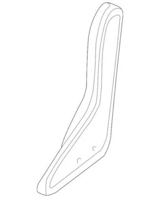 Genuine Ford Excursion 2000-2004 Front Center Seat Trim Panel F81Z-25672A29-DDD - Image 1 of 2