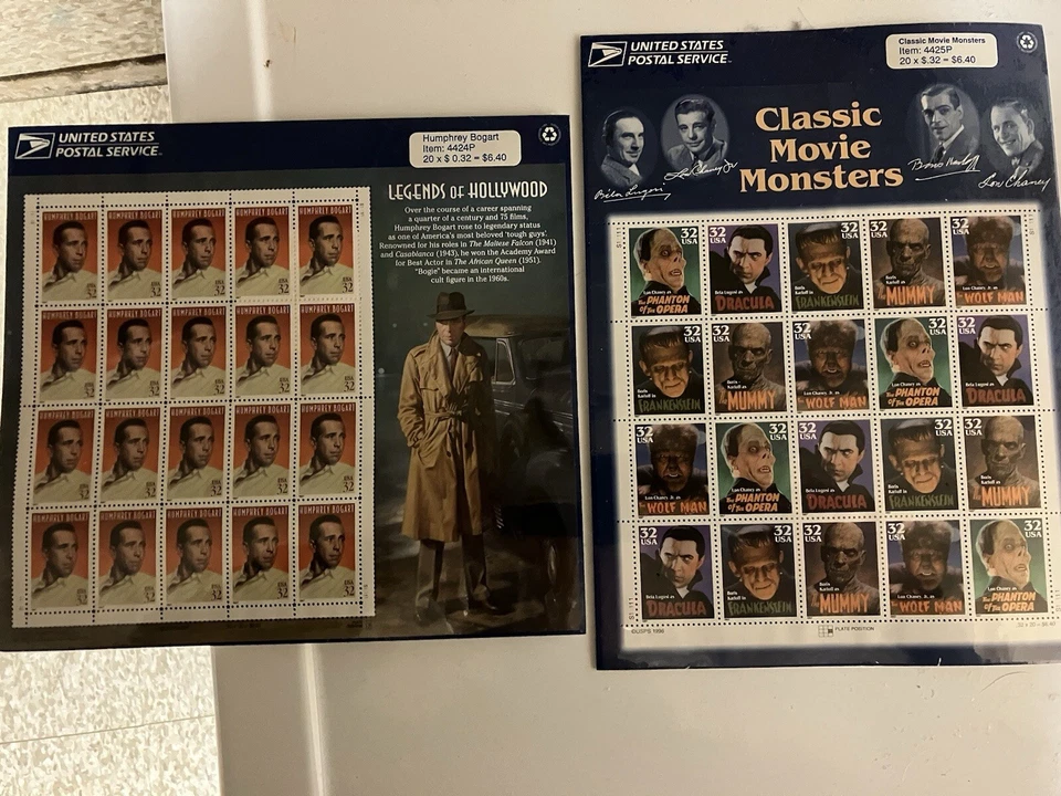 Legends of Hollywood Humphrey Bogart  and Classic Movie Monsters - Image 1 of 1