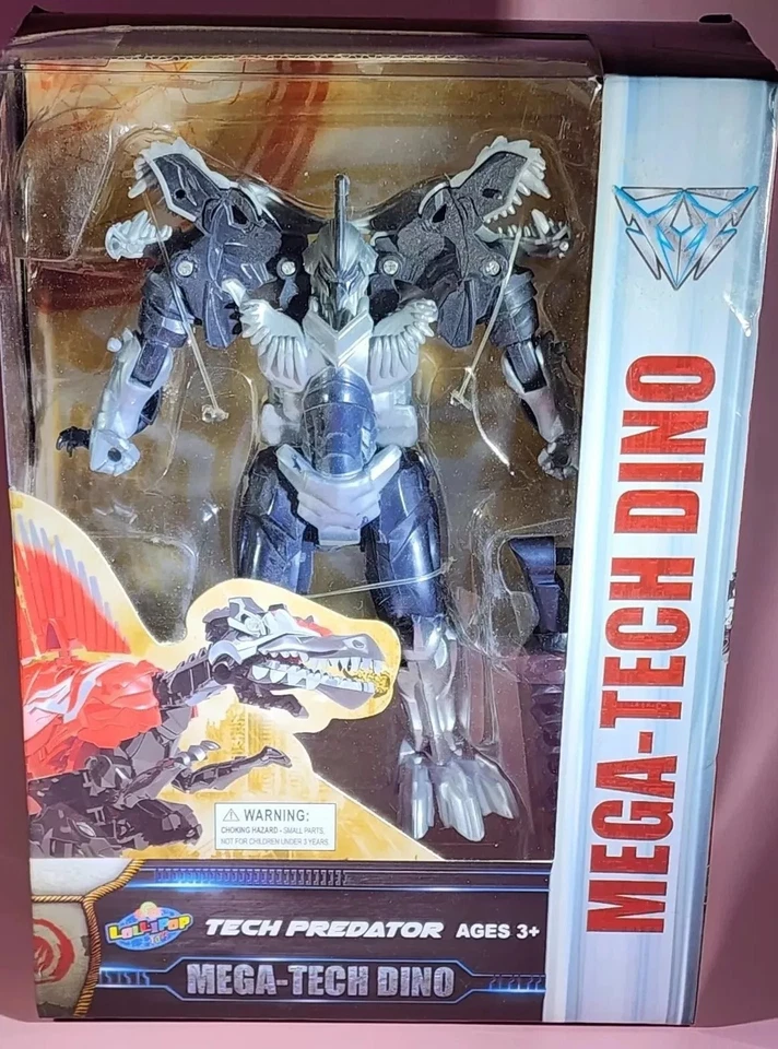 TECH PREDATOR ~ 6" Mega Tech Dino ~ Dinobot Dinosaur Robot action figure toy - Image 1 of 3