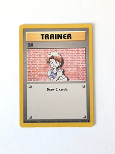 Pokemon Card WOTC Bill 91/102 Base Non-holo Common Unlimited 1999 - LP - Picture 1 of 8