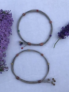 Recycled Guitar String Bracelet - Picture 1 of 8