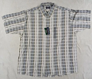 Trader Bay Brand Short Sleeve Button Up Shirt Vintage Size XL Tall NWT NOS - Picture 1 of 7