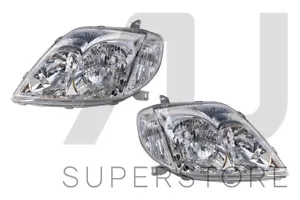 Pair LH+RH Head Light Lamp For Toyota Corolla ZZE122 Sedan Wagon 2001~2007 - Picture 1 of 6